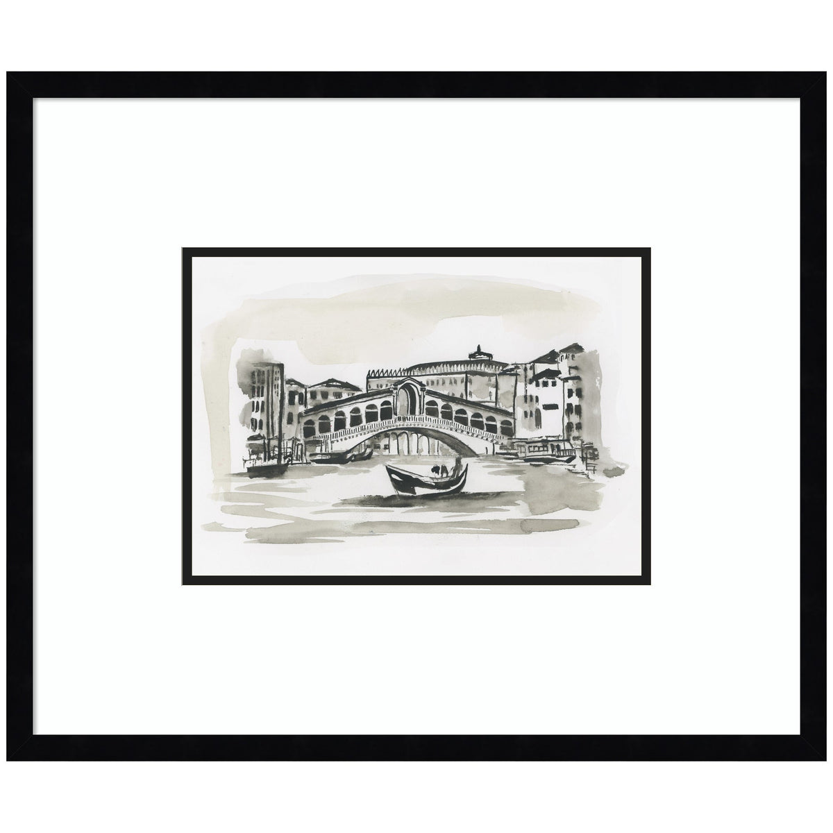 Postcard Venice by Teju Reval Framed Wall Art Print