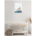 Sylvie Tiger in Under the Sea Bathtub Framed Canvas by Amy Peterson