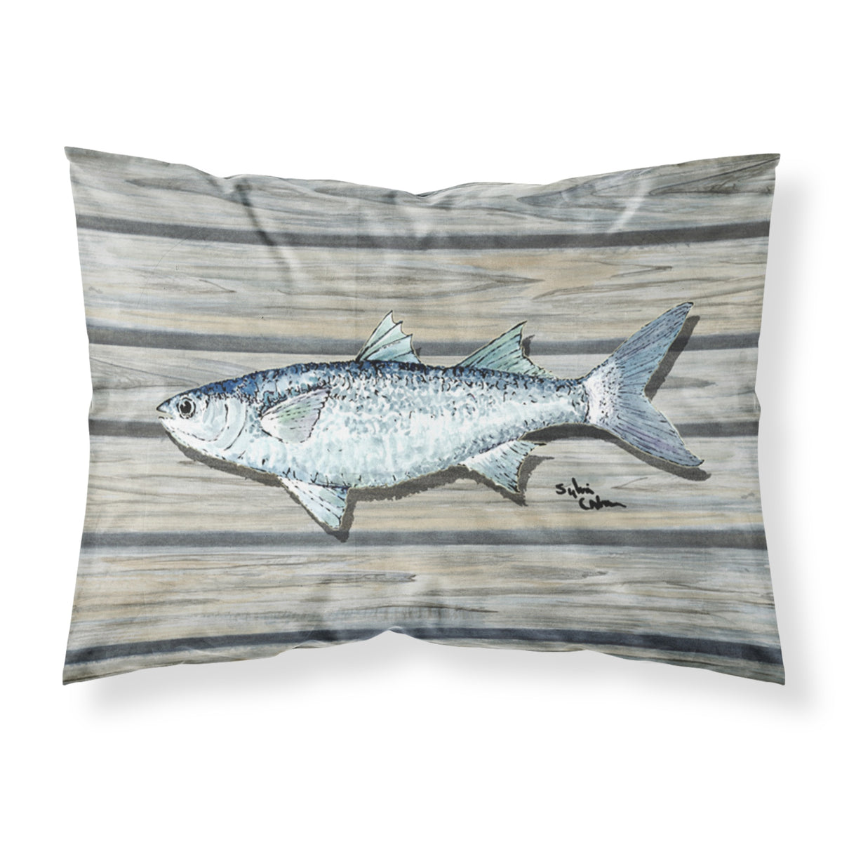 'Caroline'S Treasures 8490Pillowcase Fish Mullet Moisture Wicking Fabric Standard Pillowcase, Large, Multicolor'