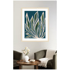 Framed Art Blue Flora 2 by Alicia Bock