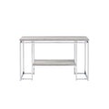 Ergode Sofa Table Natural Oak & Chrome