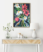 Sylvie Romantic Silhouettes Framed Canvas by Rachel Christopoulos