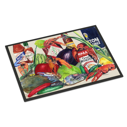 'Caroline'S Treasures Louisana Spices Indoor Or Outdoor Mat, 24'' X 36'', Multicolor'