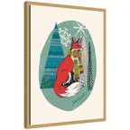 Sylvie Framed Canvas Winter Fellows Fox by Hannah Beisang
