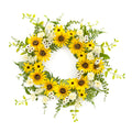 Mixed Sunflower Wreath