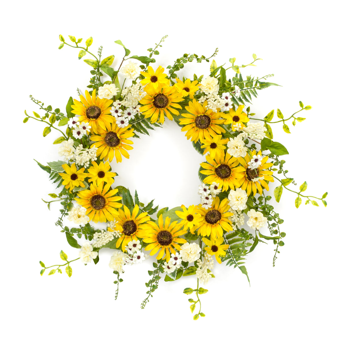 Mixed Sunflower Wreath