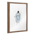 Blake Girl in a Bath Framed Printed Glass by Viola Kreczmer