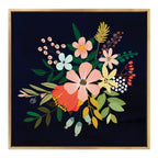 Sylvie Floralis C Framed Canvas by Mia Charro