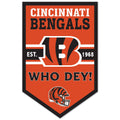 Cincinnati Bengals Sign 11x17 Wood Chevron