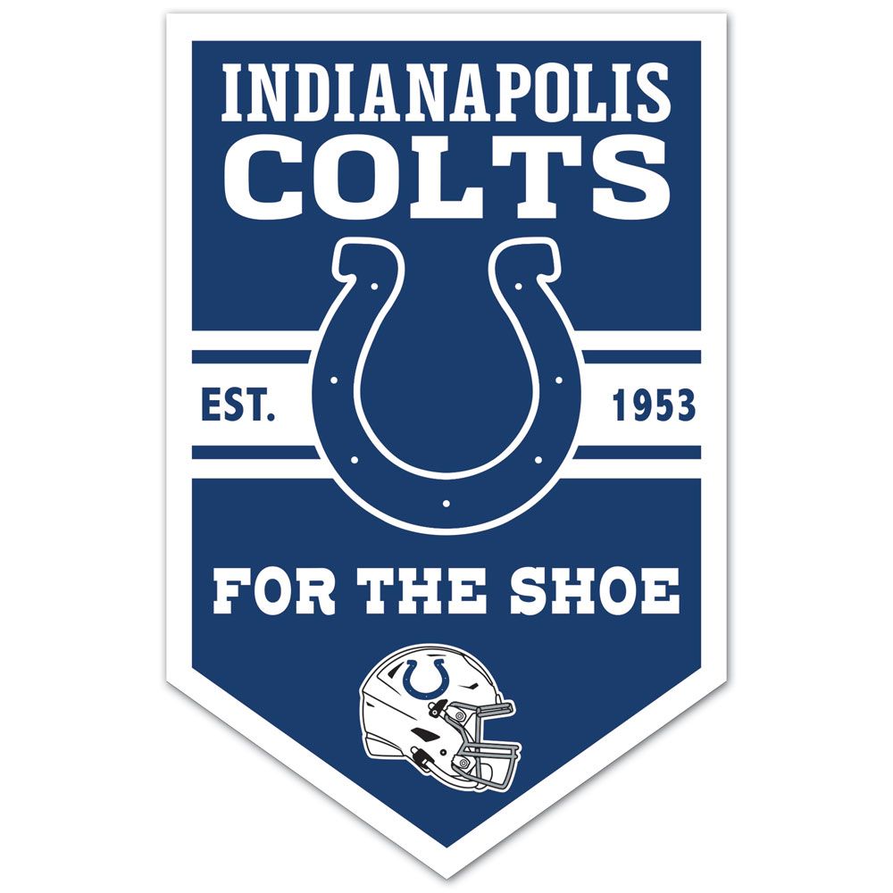 Indianapolis Colts Sign 11x17 Wood Chevron