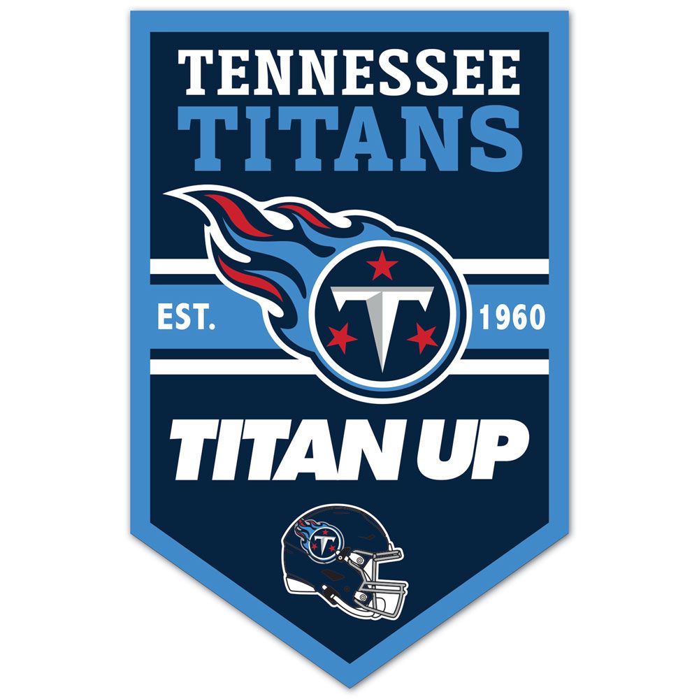 Tennessee Titans Sign 11x17 Wood Chevron