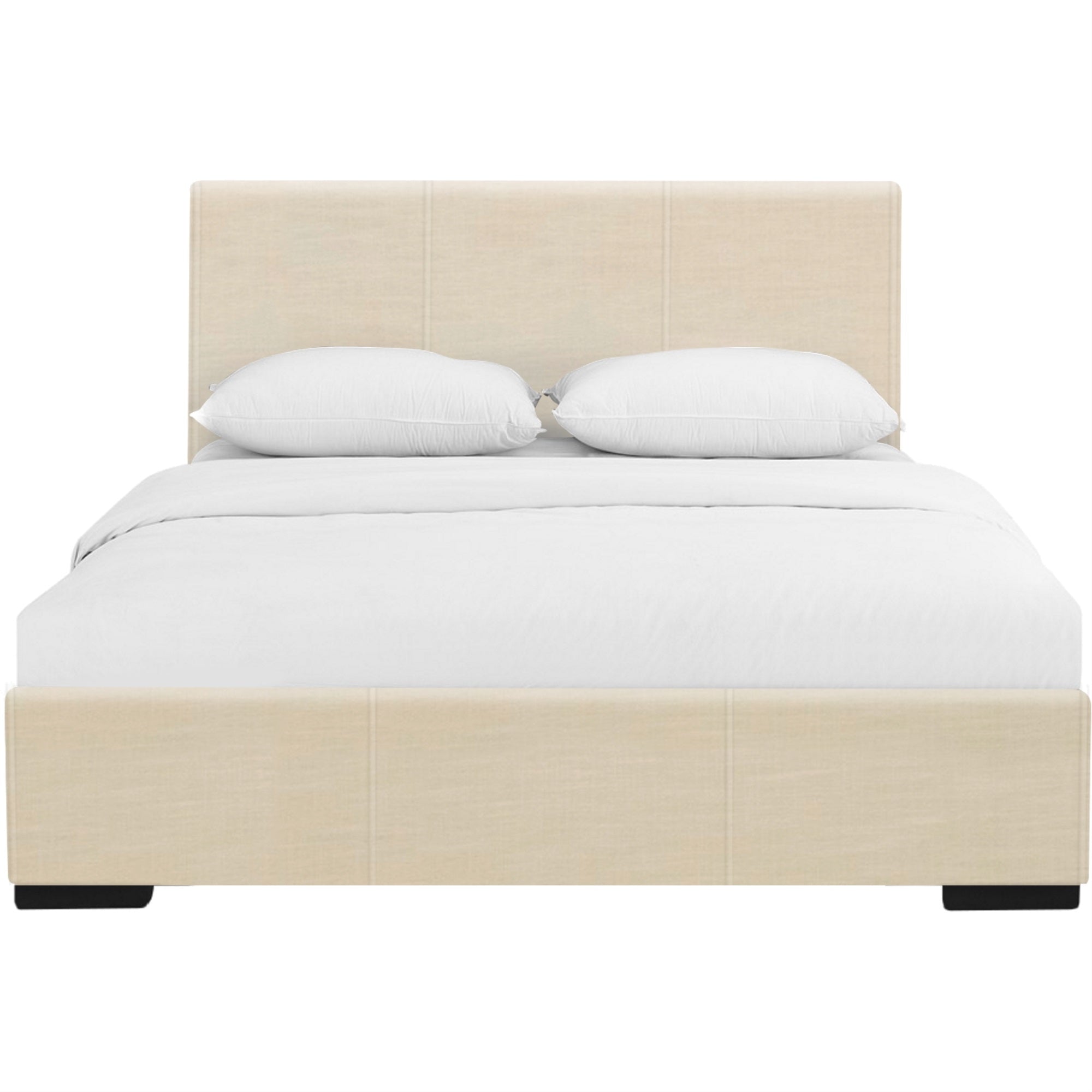 Hindes Upholstered Platform Bed, Beige, Full
