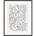 Connected Lines by Gabrielly Guedes Framed Wall Art Print