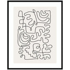 Connected Lines by Gabrielly Guedes Framed Wall Art Print