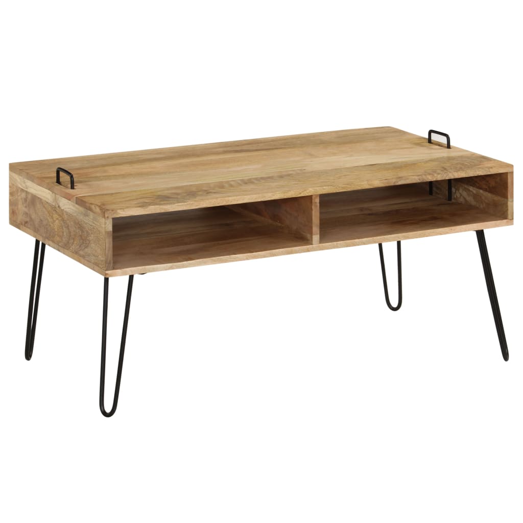 vidaXL Coffee Table Solid Mango Wood 39.4x23.6x17.7