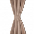 Vidaxl 2 Panels Cream Heavy Blackout Grommet Window Curtain Lined Drape Micro Satin