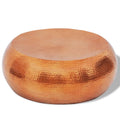 vidaXL Hammered Aluminum Coffee Table Brass/Copper Color