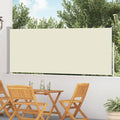 vidaXL Patio Retractable Side Awning 47.2x196.9 Cream