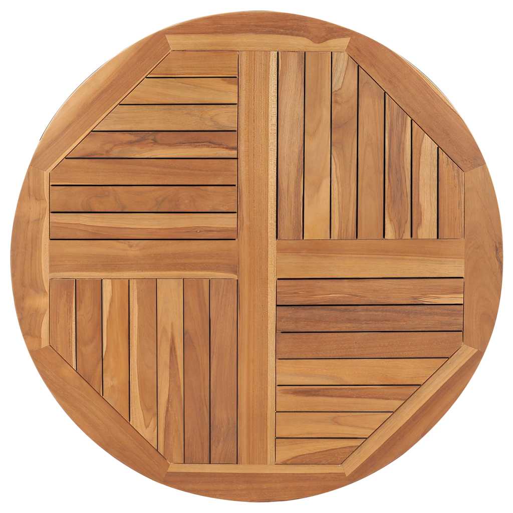 vidaXL Table Top Solid Teak Wood Round 1 35.4