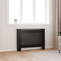 vidaXL Radiator Cover Black 44.1x7.5x31.9 MDF