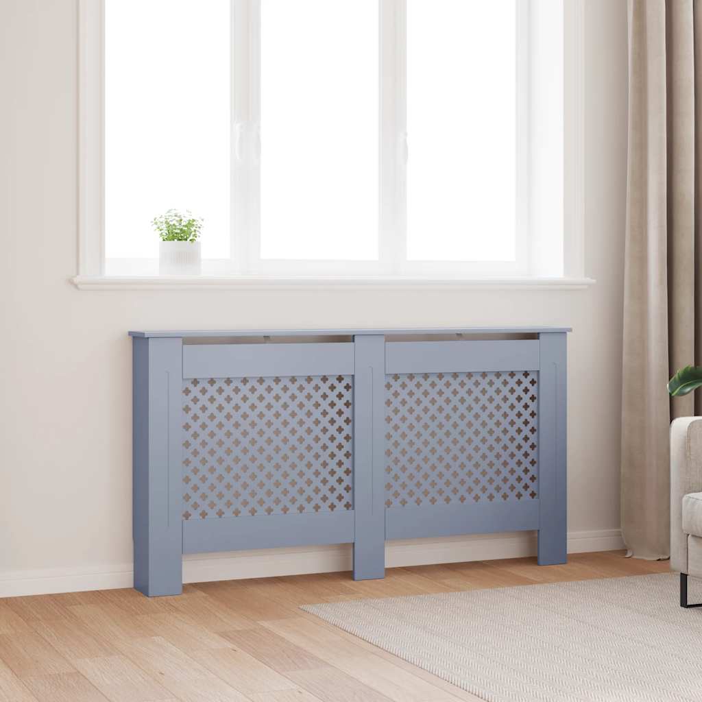 vidaXL Radiator Cover Anthracite 59.8x7.5x31.9 MDF