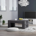 vidaXL Coffee Table Gray 39.4x23.6x16.5 Engineered Wood