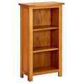 vidaXL Bookcase 17.7x8.9x32.3 Solid Oak Wood