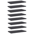 vidaXL Bookshelf Boards 8 pcs Gray 15.7''x7.9''x0.6'' Engineered Wood