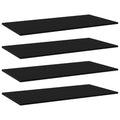 vidaXL Bookshelf Boards 4 pcs Black 39.4x19.7x0.6 Engineered Wood