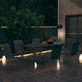 vidaXL 7 Piece Patio Dining Set Steel Anthracite