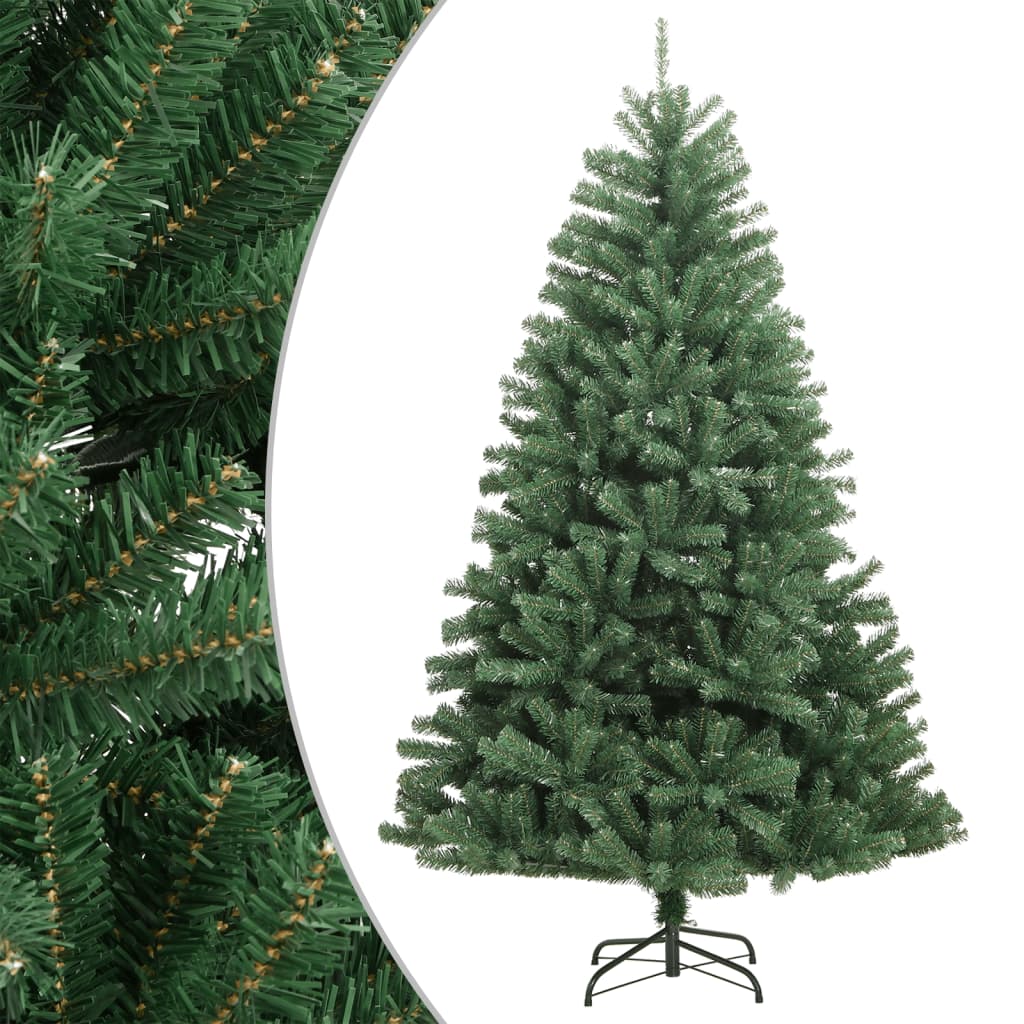 Vidaxl Artificial Hinged Christmas Tree With Stand Green 47.2inch