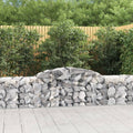 vidaXL Arched Gabion Baskets 3 pcs 118.1x19.7x23.631.5 Galvanized Iron
