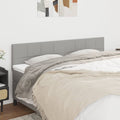 vidaXL Headboards 2 pcs Light Gray 39.4x2x30.734.6 Fabric