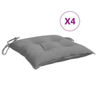 vidaXL Chair Cushions 4 pcs Gray 15.7x15.7x2.8 Oxford Fabric
