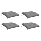 vidaXL Chair Cushions 4 pcs Gray 15.7x15.7x2.8 Oxford Fabric