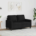 vidaXL 2Seater Sofa Black 120 cm Fabric