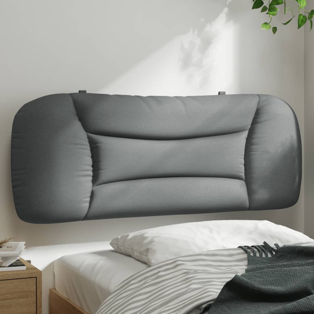 Vidaxl Fabric Headboard Cushion - Upholstered Wall Hanging Pillow Back, Light Gray, 39.4"X5.9"X18.9", Comfy Pp Fiber Filled