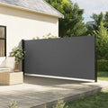 vidaXL Retractable Side Awning Anthracite 70.9x118.1