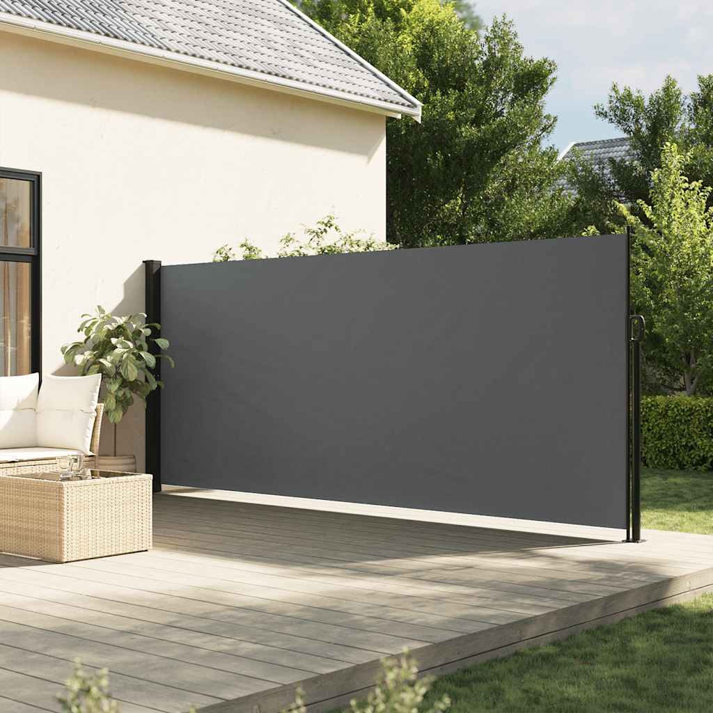 vidaXL Retractable Side Awning Anthracite 70.9x118.1