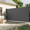 vidaXL Retractable Side Awning Anthracite 78.7x196.9