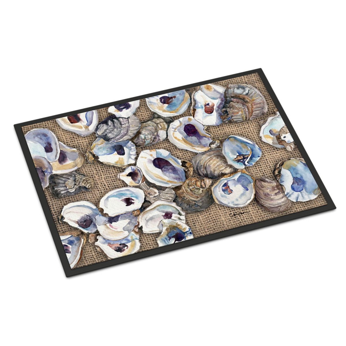 CarolineS Treasures 8734Jmat Oyster Indoor Or Outdoor Doormat, 24 Inch  Inch  X 36 Inch  Inch , Multicolor