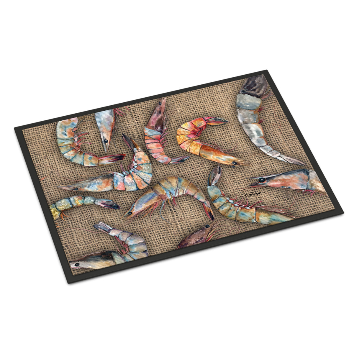 CarolineS Treasures 8738Jmat Shrimp Indoor Or Outdoor Doormat, 24 Inch  Inch  X 36 Inch  Inch , Multicolor