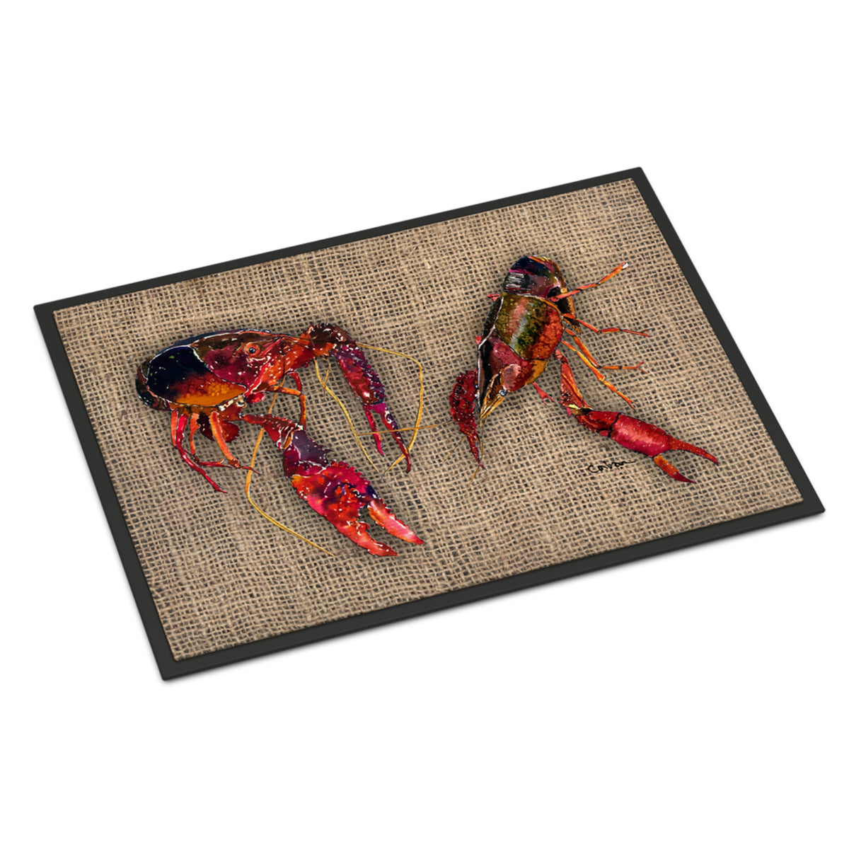 CarolineS Treasures 8739Jmat Crawfish Indoor Or Outdoor Doormat, 24 Inch  Inch  X 36 Inch  Inch , Multicolor
