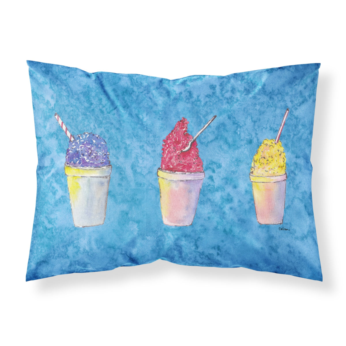 'Caroline'S Treasures 8780Pillowcase Snowballs Moisture Wicking Fabric Standard Pillowcase, Large, Multicolor'