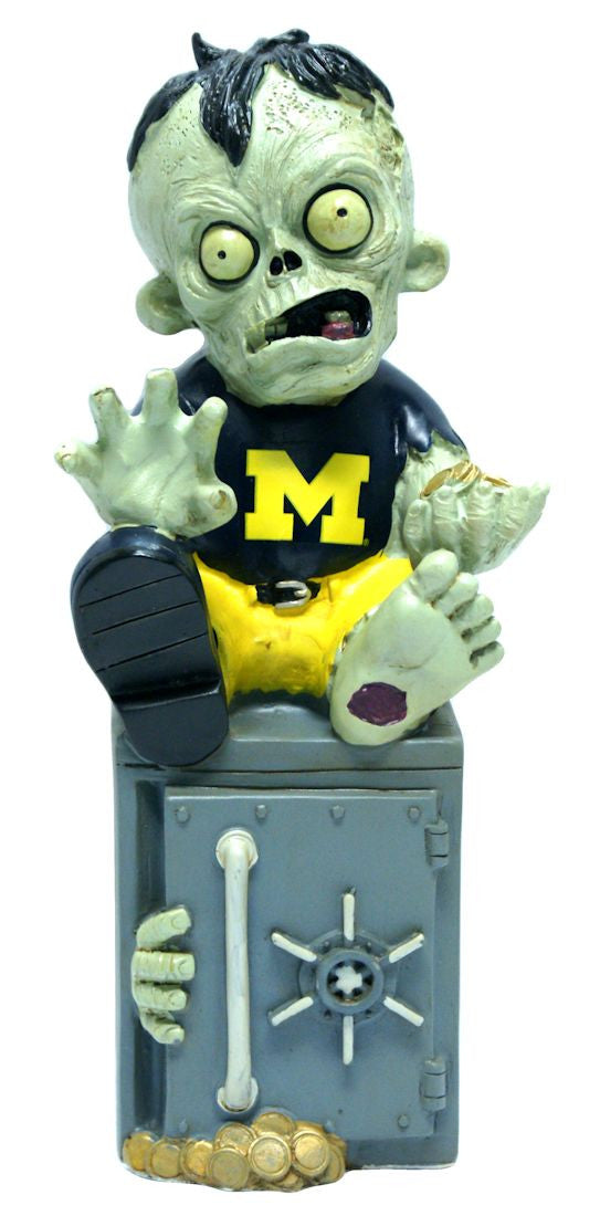 Michigan Wolverines Zombie Figurine Bank Co