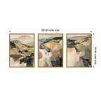 Sylvie Tonal Mountains - 3 Piece Framed Canvas Art Set by Amy Lighthall