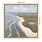 Sylvie Coastal Visions Framed Canvas by Mary Sparrow