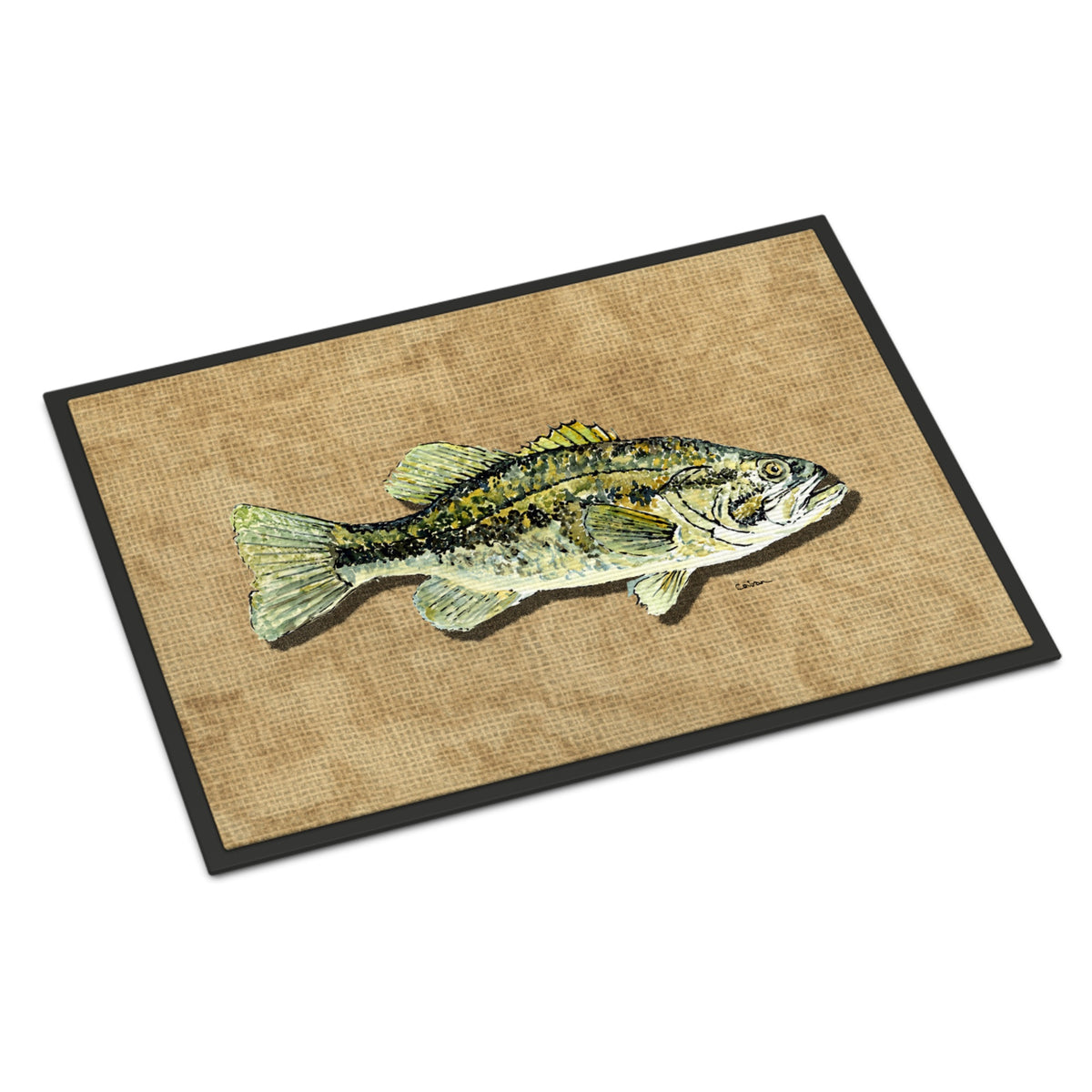 CarolineS Treasures Small Mouth Bass Indoor Or Outdoor Mat, 18 Inch  Inch  X 27 Inch  Inch , Multicolor