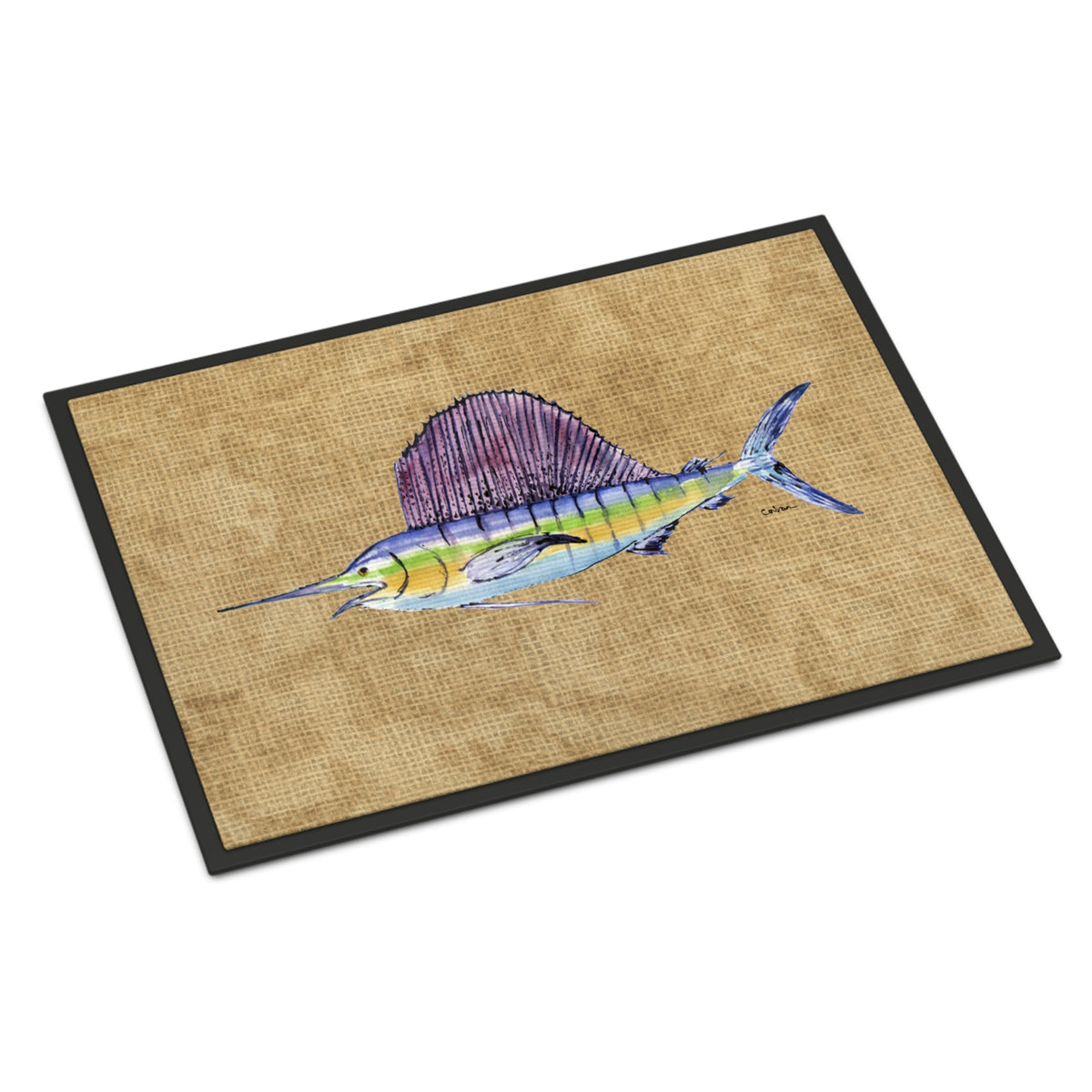 CarolineS Treasures Swordfish Indoor Or Outdoor Mat, 18 Inch  Inch  X 27 Inch  Inch , Multicolor