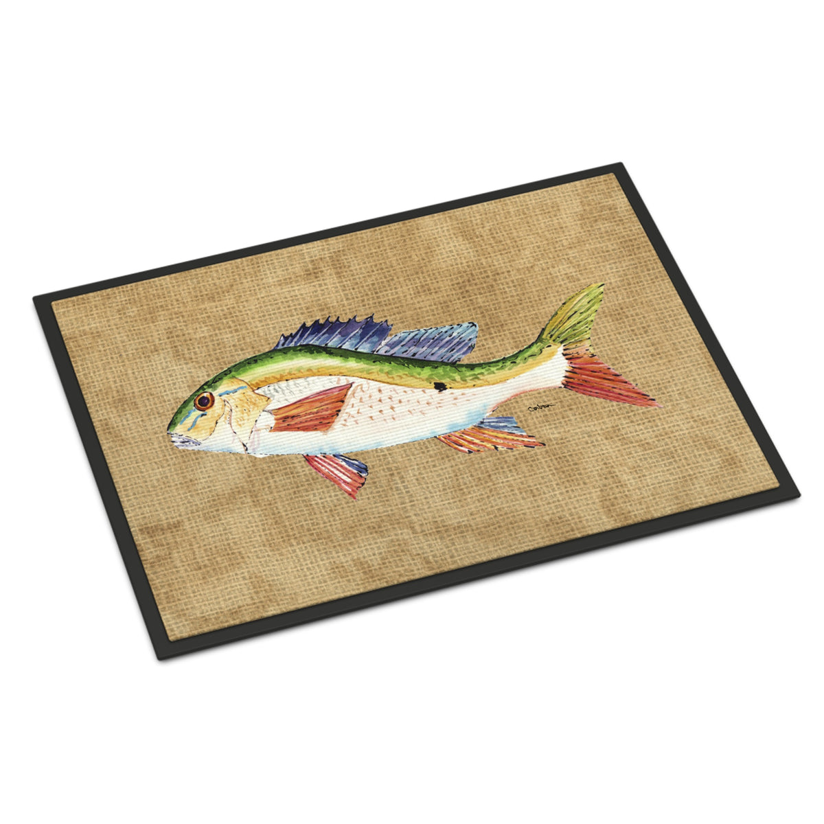 CarolineS Treasures Rainbow Trout Indoor Or Outdoor Mat, 18 Inch  Inch  X 27 Inch  Inch , Multicolor